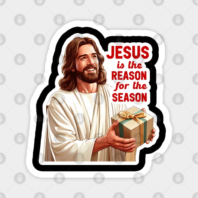 Jesus Is The Reason For The Season Magnet by Plushism