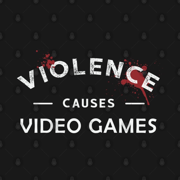 Violence makes video games Typography saying by Finji