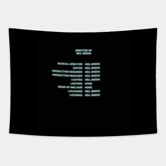 Neil Breen Credits Graphic Throw Pillow Tapestry by AthenaBrands