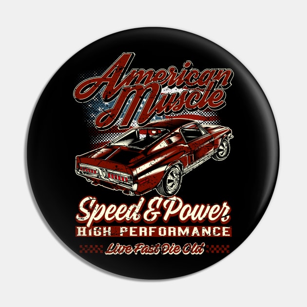 American Muscle Car Speed and Power III Pin by RockabillyM