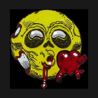 Kissy Heart Zombie Emoji T-Shirt