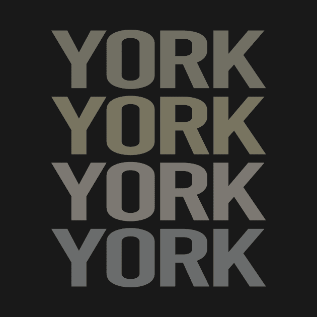 Gray Text Art York by flaskoverhand