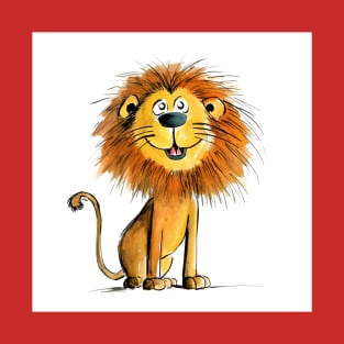 Happy Cartoon Lion T-Shirt