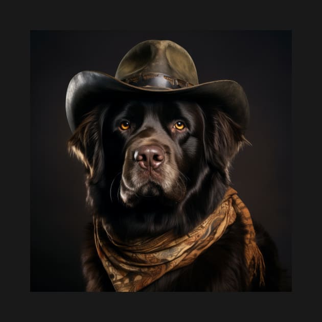Cowboy Dog - Newfoundland by Merchgard