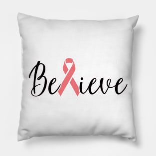 Believe for a cure Pillow