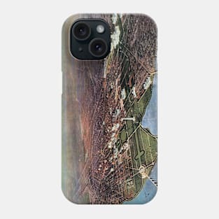 Antique Map of Washington DC and the Potomac River Phone Case