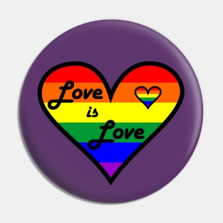 T-shirt Love is love Pin