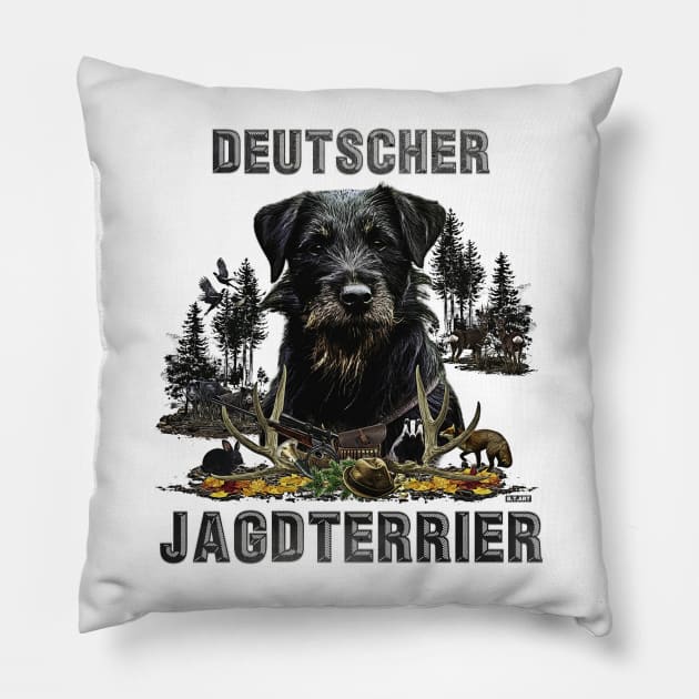 Jagdterrier Pillow by German Wirehaired Pointer 