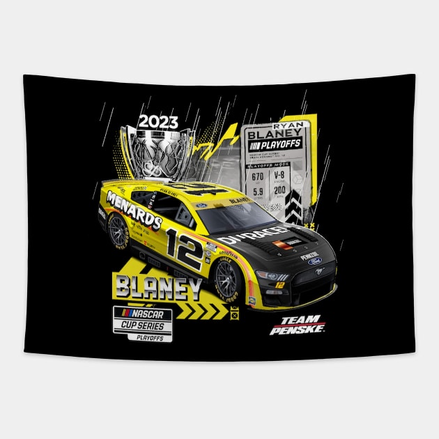 Ryan Blaney Series Playoffs Tapestry by art.Hamdan