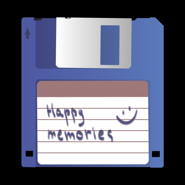 Blue Floppy Disk Nostalgia by NorseTech