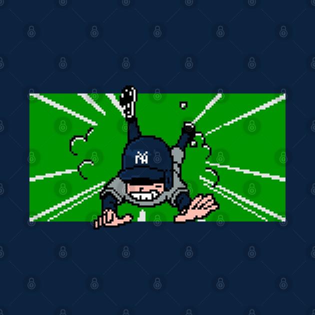 8-Bit Baseball Slide - New York by The Pixel League