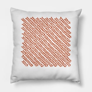 Knit Wave 45 Rust Pillow