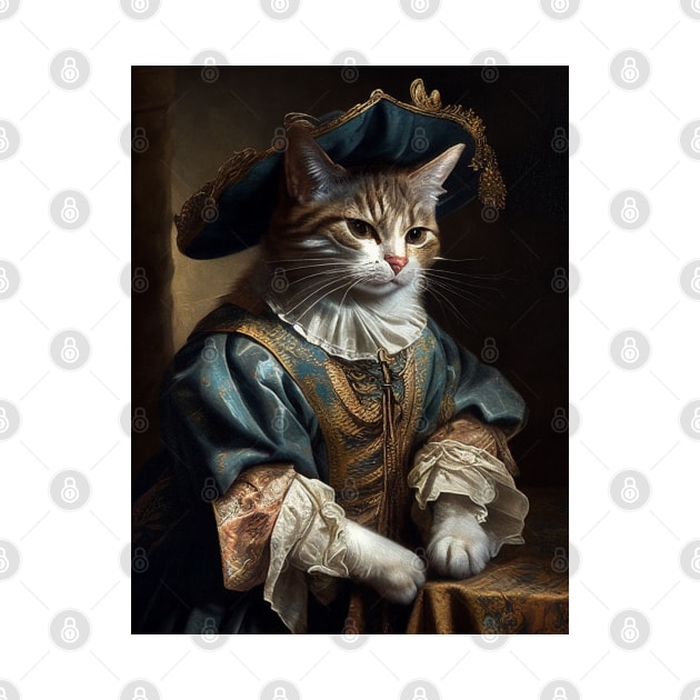 Victorian Cat Portrait 3 by summer-sun-art