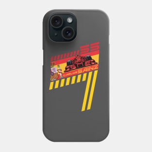 Carlos Sainz 55 Superbike Rider Phone Case