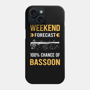 Weekend Forecast Bassoon Bassoonist Phone Case