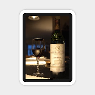 A toast with a fine old wine Magnet