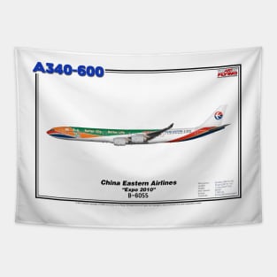 Airbus A340-600 - China Eastern Airlines "Expo 2010" (Art Print) Tapestry