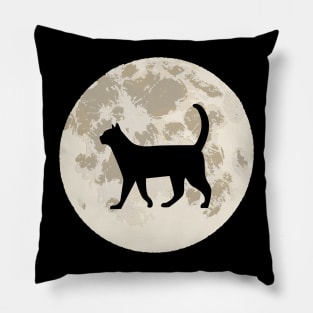 Cat and Moon Pillow