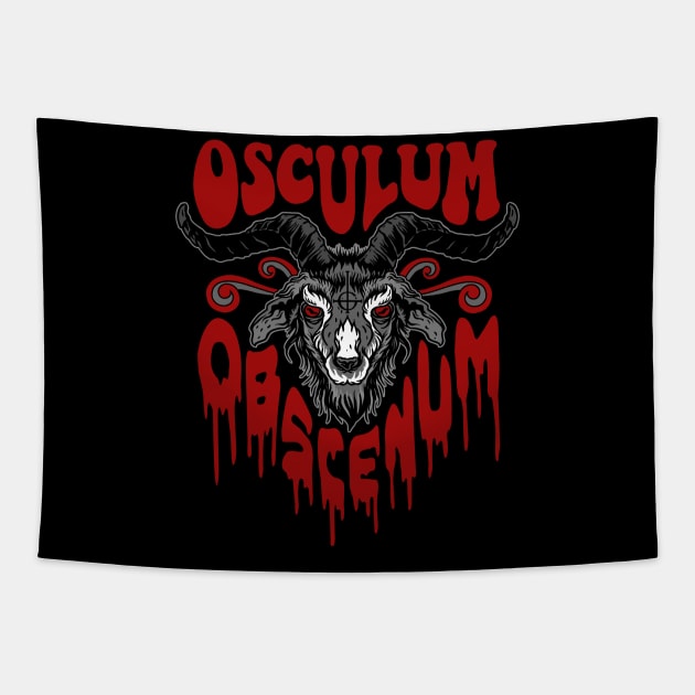 Osculum Obscenum Tapestry by NinthStreetShirts