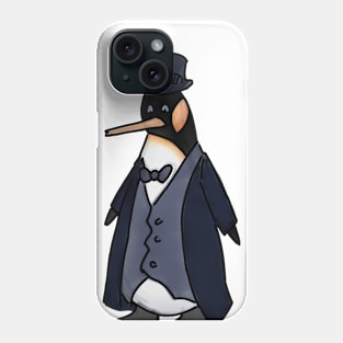 penguin in a suit Phone Case