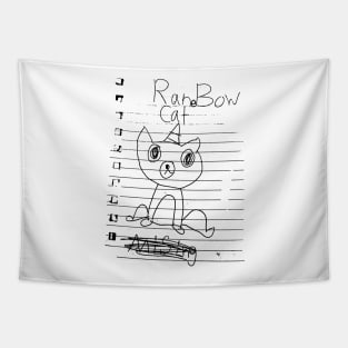 RaneBow Cat mising Tapestry