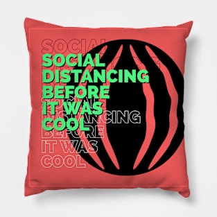 Offensive Funny Social Distancing Pillow