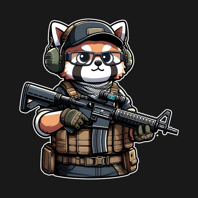 Tactical Tanuki by Rawlifegraphic