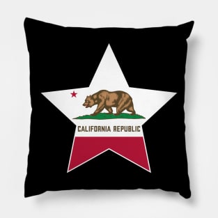 California State Flag Star Pillow