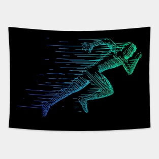 Running Man Tapestry