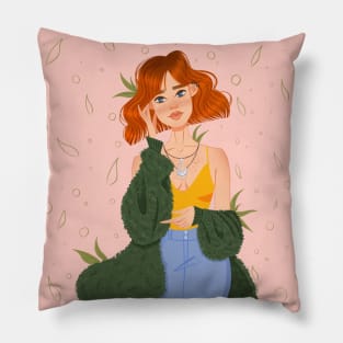 Spring girl Pillow