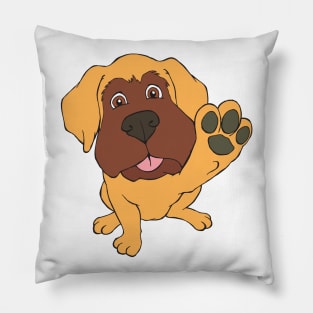 Funny Mastiff Design Pillow