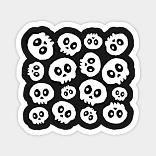 Bundles of Skulls - Halloween Pattern Magnet