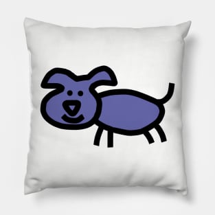 Very Peri Periwinkle Blue Puppy Dog Color of the Year 2022 Pillow