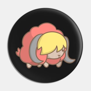 Starbound- Fire Fluffalo Pin