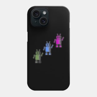 Colorful Robots Phone Case