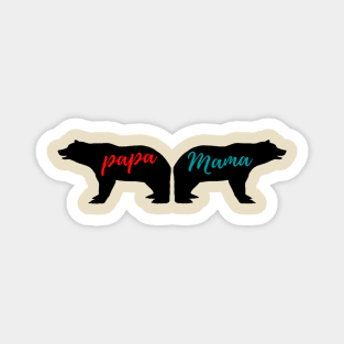 Bear Papa Mama Magnet