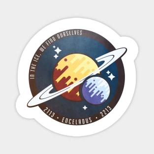 Enceladus Mission Crew Badge Magnet