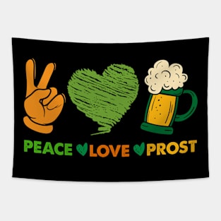 Peace Love Prost Tapestry