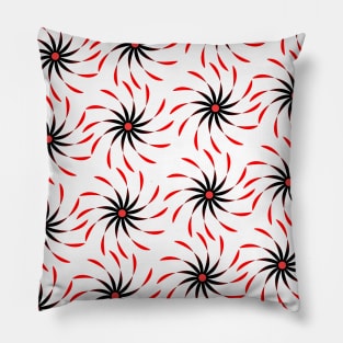 Minimal Interlocking Windmill Pattern Pillow