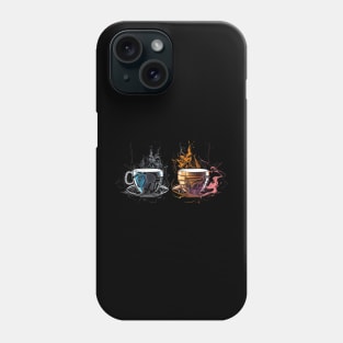 Sunny Sips - Tea Cup and Coffee Cup Summer Design Phone Case