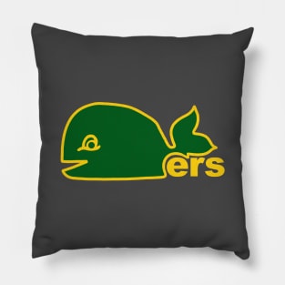 Retro New England Whalers Hockey Pillow