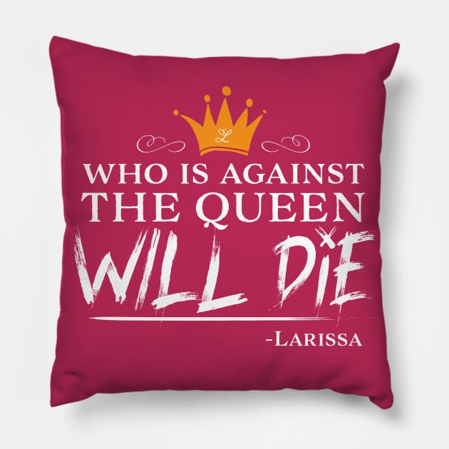 Queen Larissa Pillow by zellsbells