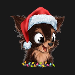 Chihuahua Hat Santa Christmas T-Shirt