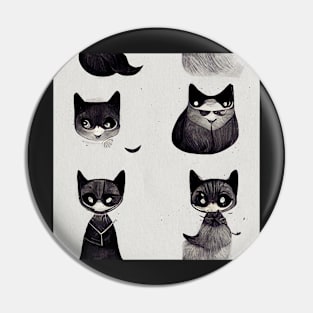 Cute Cat pattern 46 regular grid Pin