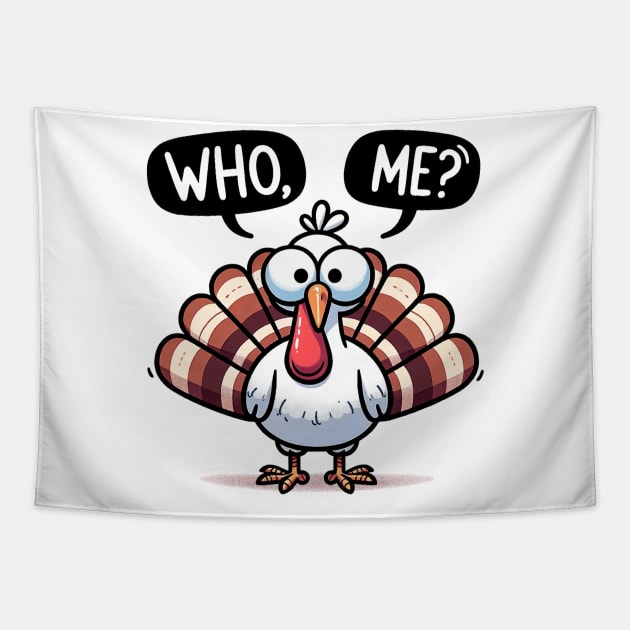 Funny Thanksgiving Tapestry by sharukhdesign