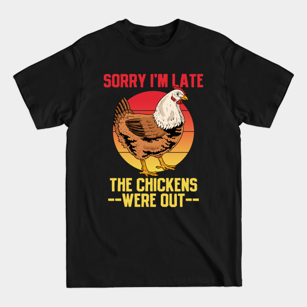 Disover Chicken Farmer Retro - Chicken - T-Shirt