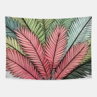 Colorful Cycads Art Tapestry