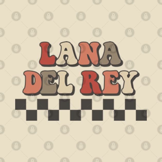 Lana Del Rey Checkered Retro Groovy Style by Time Travel Style