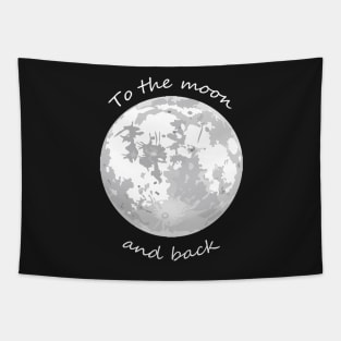 To the moon & back Tapestry