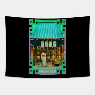 Neko Mosaic - Sake A Go Go Tapestry